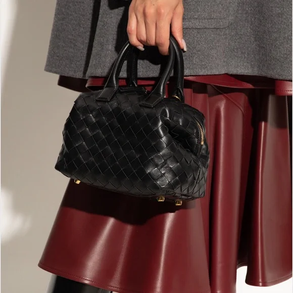 BOTTEGA VENETA Mini Bauletto intrecciato leather tote - Picture 3 of 7